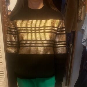 Givenchy Black Sweater with Gold Accents